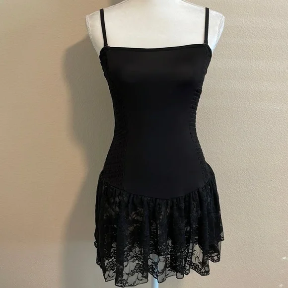 Free People | Dresses | Free People Intimately Black Lace Corset Slip Dress  Size Small Nwot | Poshmark